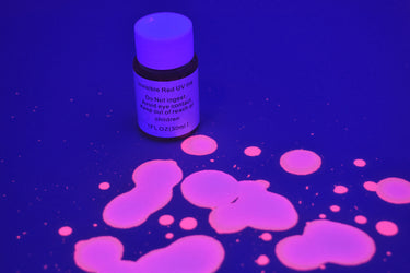 DirectGlow 1 Ounce Invisible Red UV Blacklight Hand Stamping Security Glow Party Ink